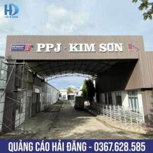 BÀN GIAO CÔNG TRÌNH BIỂN ALU CHỮ NỔI CỦA TẬP ĐOÀN PPJ GROUD – KIM SƠN