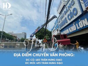 QUẢNG CÁO HẢI ĐĂNG THÔNG BÁO CHUYỂN ĐỊA ĐIỂM VĂN PHÒNG