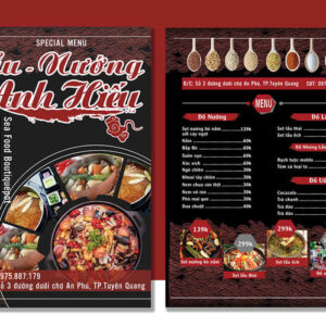 Hình ảnh thực tế, rõ ràng và bắt mắt về món ăn giúp kích thích cảm giác thèm ăn của khách hàng.