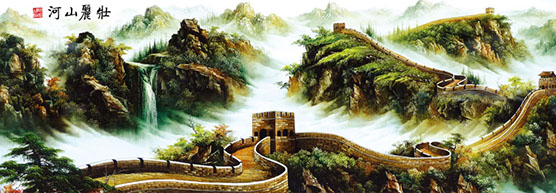 Tranh vạn lý trường thành - Quảng cáo Hải Đăng
