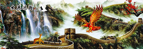 Tranh vạn lý trường thành - Quảng cáo Hải Đăng