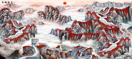 Tranh vạn lý trường thành - Quảng cáo Hải Đăng
