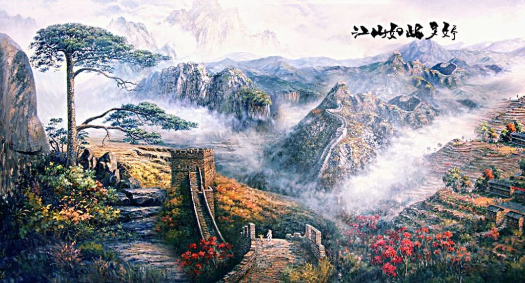 Tranh vạn lý trường thành - Quảng cáo Hải Đăng