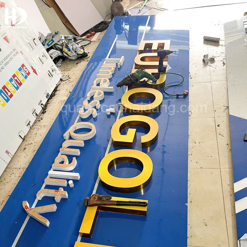 công trình biển Alu cho công ty Thương Mại và Dịch Vụ DIỆU LINH