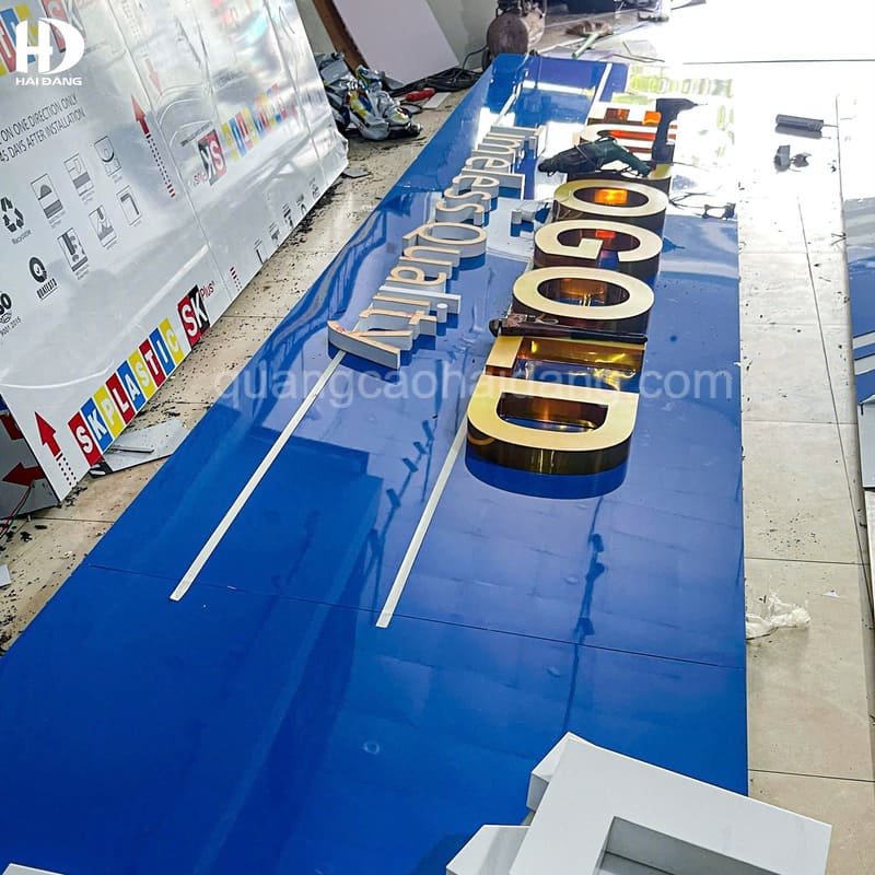 công trình biển Alu cho công ty Thương Mại và Dịch Vụ DIỆU LINH